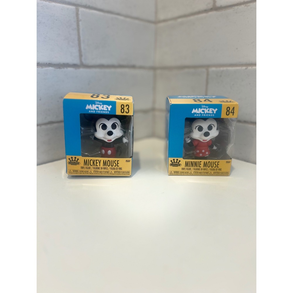 Disney Mickey and Friends Funko Minis Mickey 83 & Minnie 84 Vinyl Figure Set